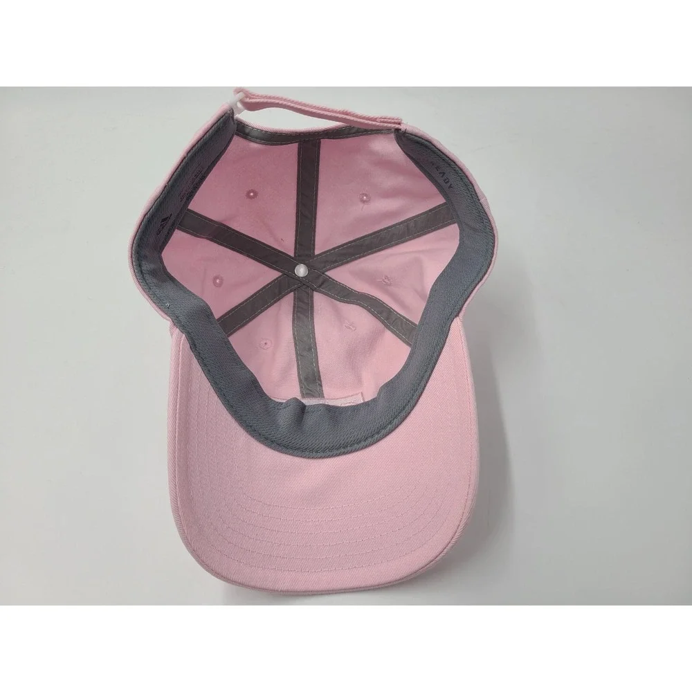 Women Adidas Aeroready Adjustable Hat Cap Baseball Golf Tennis Casual Pink White